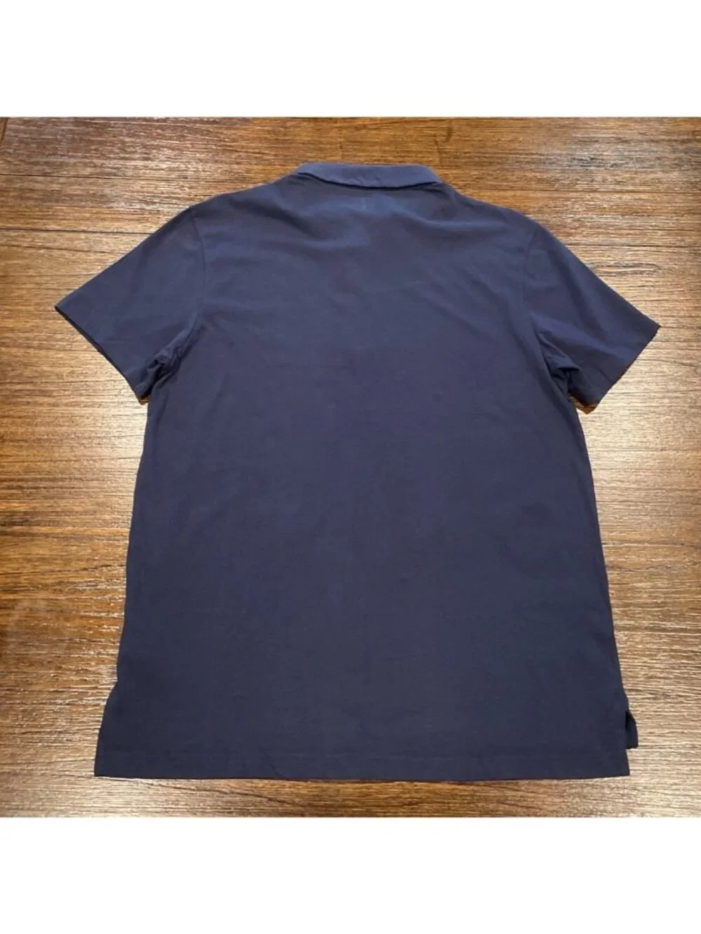 J.Crew Sueded Polo Shirt Sz M Slim Fit Navy Cotton Jersey Minimalist Preppy